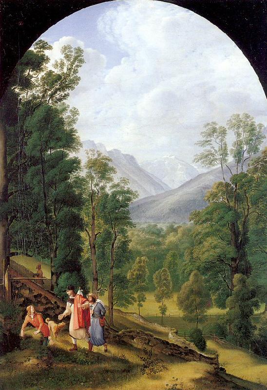 Olivier, Johann Heinrich Ferdinand Landscape near Berchtesgaden